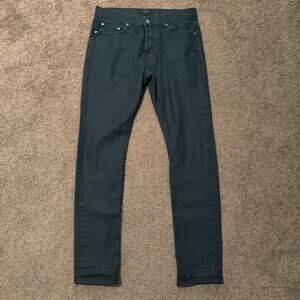 Ted Baker Jeans Men's 32R x 31 Button Fly Slevedge Blue Denim Pants